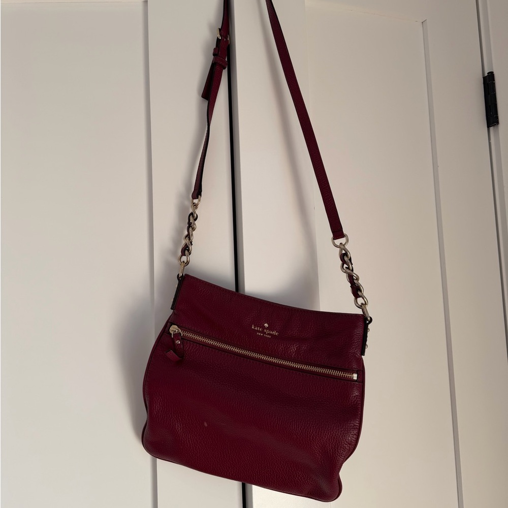Kate Spade Burgundy Crossbody Bag